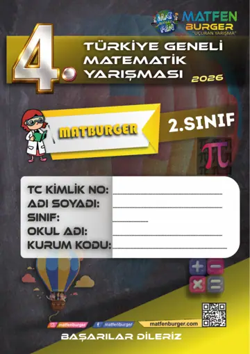 MatBurger 2. sınıf 2026 kitapçık kapağı